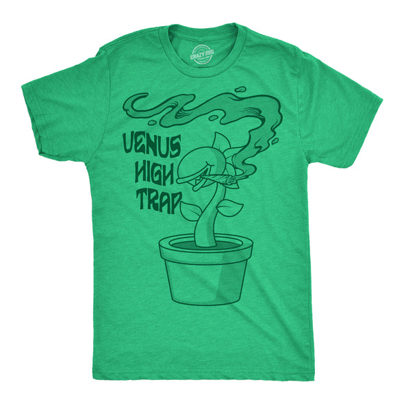 Mens Funny T Shirts Venus High Trap Sarcastic 420 Graphic Novelty Tee For Men