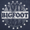 Womens Funny T Shirts Vote Bigfoot 2024 Sarcastic Election Novelty Tee For Ladies