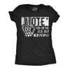 Womens Funny T Shirts Vote For One Of The Old People Sarcastic Election Tee