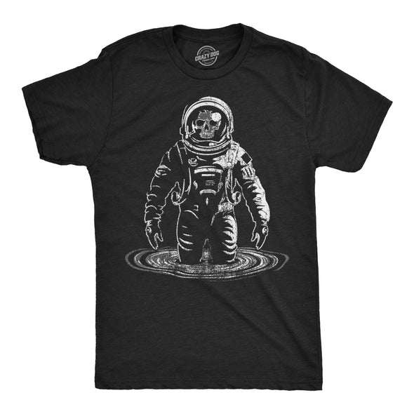 Mens Funny T Shirts Skeleton Black Hole Cool Space Graphic Tee For Men