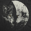 Mens Funny T Shirts Wolf Moon Cool Space Graphic Tee For Men