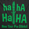 Mens Haha Haha Now Your Pee Stinks Funny T Shirts Sarcastic Food Tee For Men