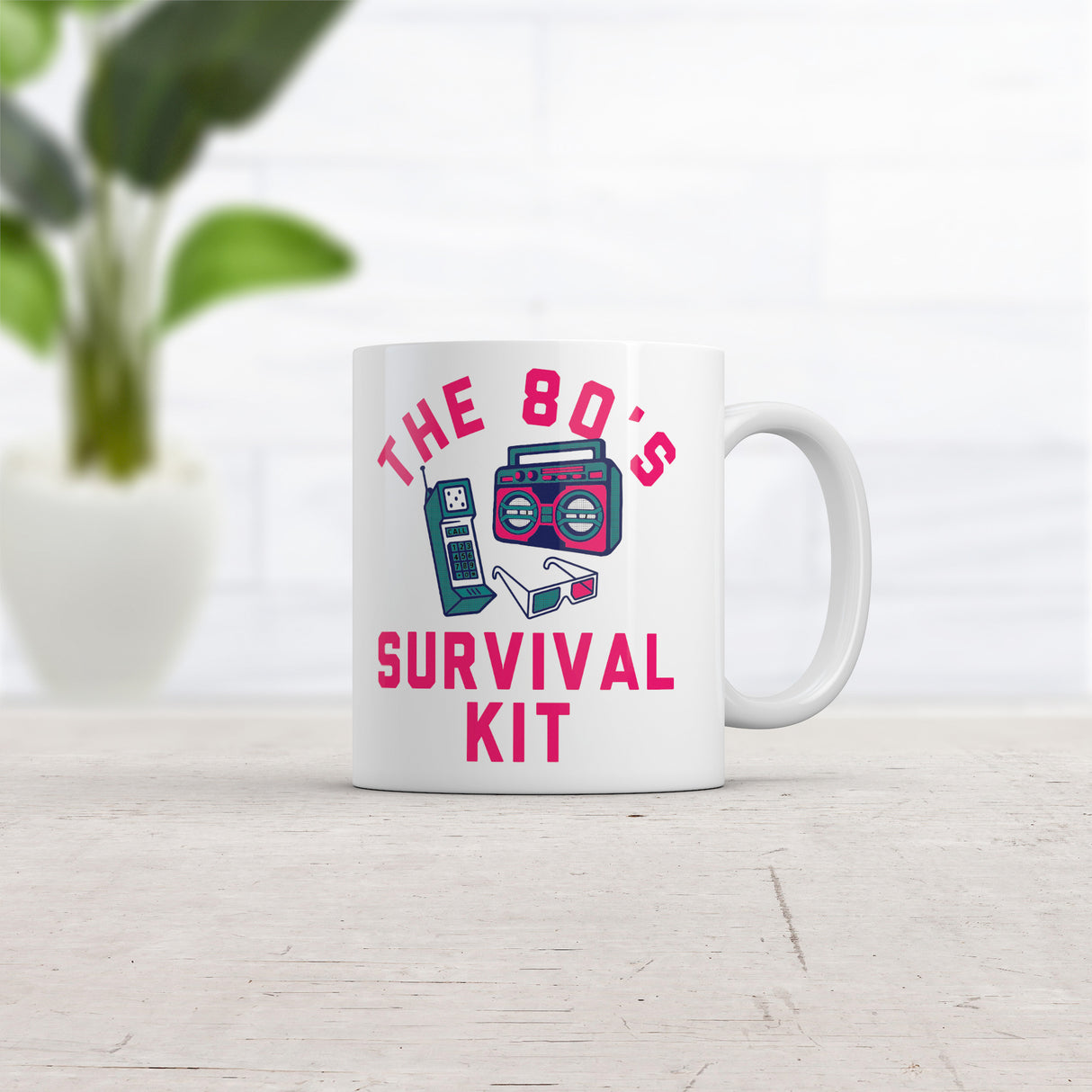 The 80s Survival Kit Mug Sarcastic Retro Graphic Coffee Cup-11oz