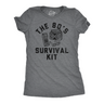 Womens Funny T Shirts The 80s Survival Kit Sarcastic Retro Graphic Tee For Ladies