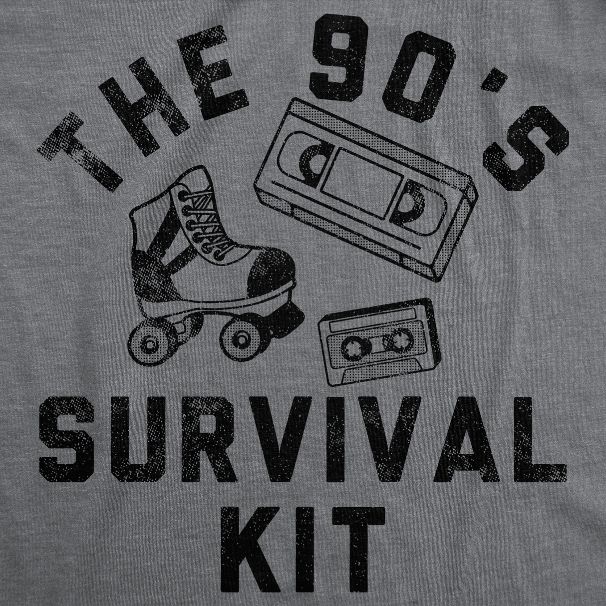 Mens Funny T Shirts The 90s Survival Kit Sarcastic Retro Graphic Tee for Men