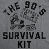 Mens Funny T Shirts The 90s Survival Kit Sarcastic Retro Graphic Tee For Men