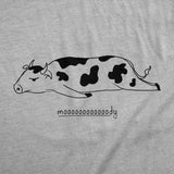 Mens Funny T Shirts Moooooody Sarcastic Cow Graphic Emotional Novelty Tee for Men