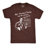 Mens After Monday and Tuesday Even The Calender Says WTF T Shirt Funny Work Week Day Joke Tee for Guys