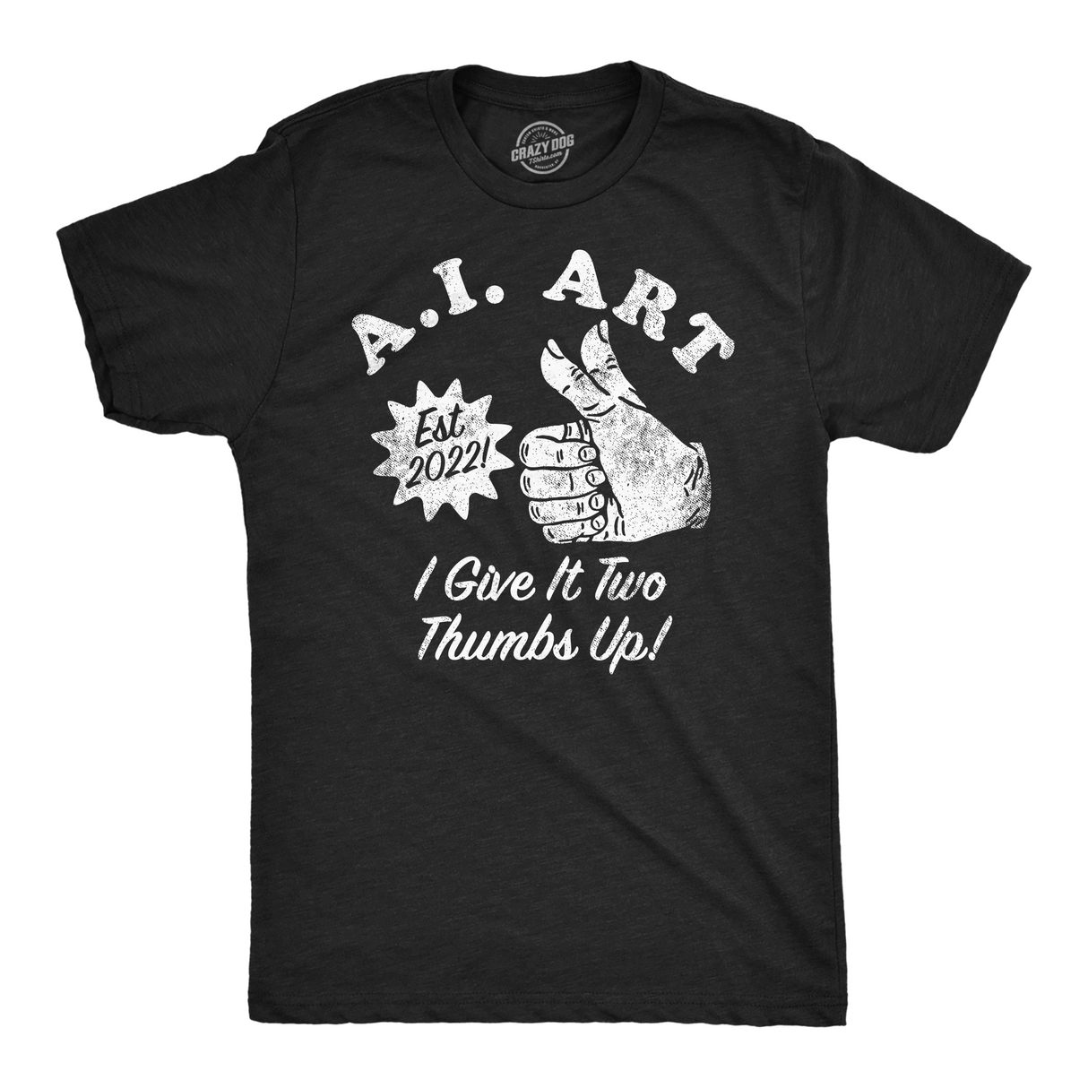 Mens Funny T Shirts AI Art Sarcastic Technology Graphic Tee for Men
