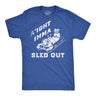 Mens Funny T Shirts Aight Imma Sled Out Sarcastic Christmas Graphic Novelty Tee For Men