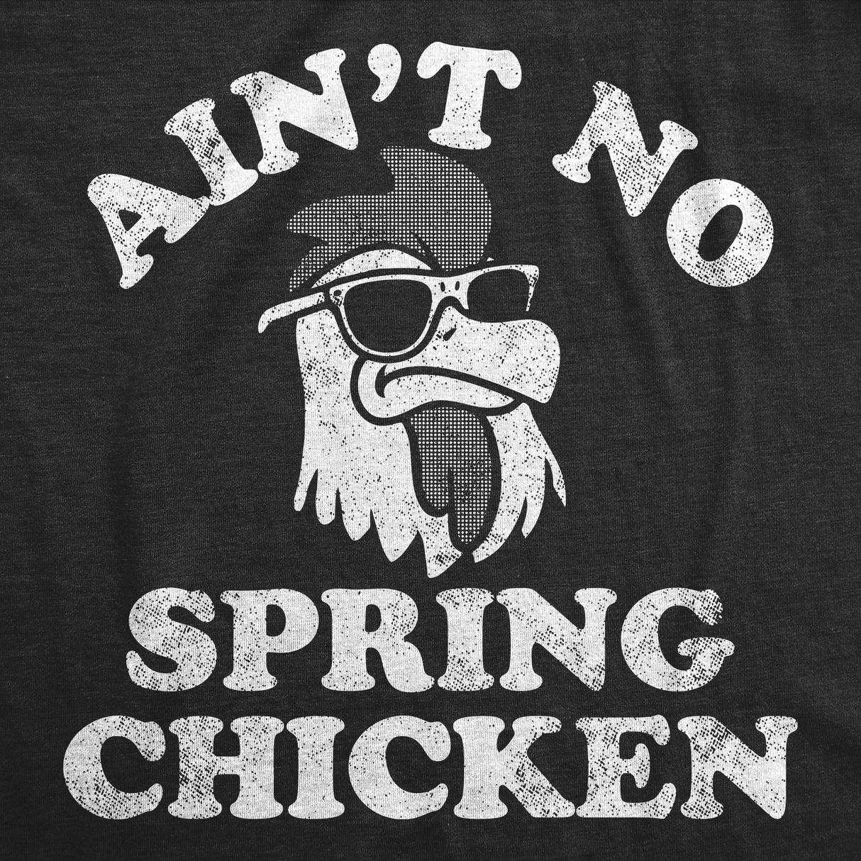 Mens Aint No Spring Chicken Funny T Shirt Sarcastic Graphic Tee for Men