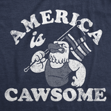 Mens Funny T Shirts America Is Cawsome Sarcastic Fourth Of July Graphic Tee For Men