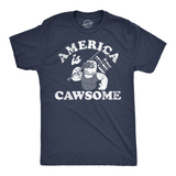 Mens Funny T Shirts America Is Cawsome Sarcastic Fourth Of July Graphic Tee For Men