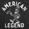 Mens Funny T Shirts American Legend Sarcastic Bigfoot Graphic Tee For Men