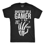 Mens Funny T Shirts Anatomy Of A Gamer Sarcastic Video Games Tee For Men