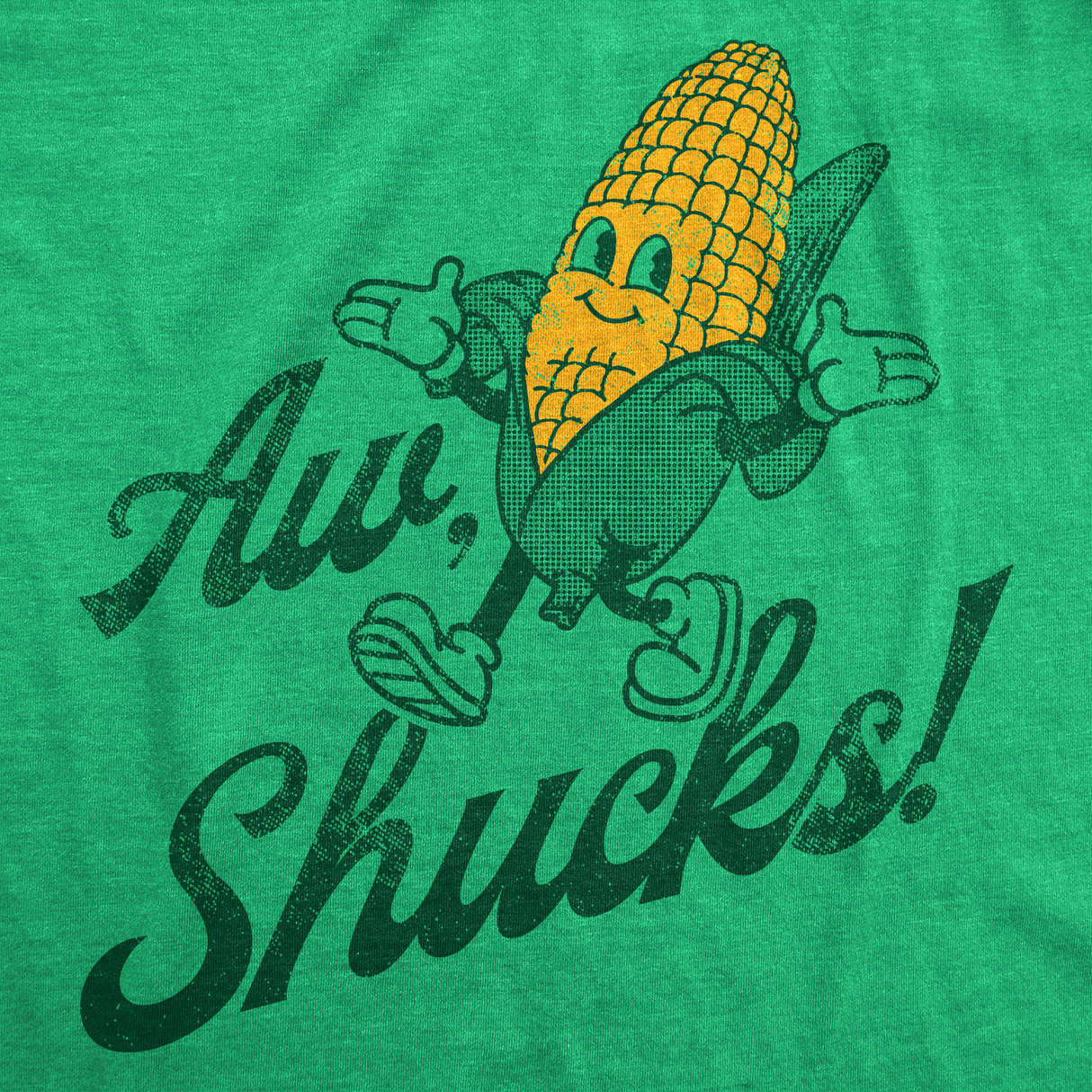 Womens Aw Shucks Funny T Shirt Sarcastic Food Graphic Tee For Ladies