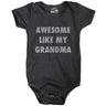 Awesome Like My Grandma Baby Bodysuit Funny Sarcastic Grandmother Lovers Graphic Novelty Tee for Infants