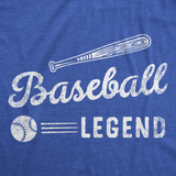 Mens Funny T Shirts Baseball Legend Sarcastic Sports Graphic Tee