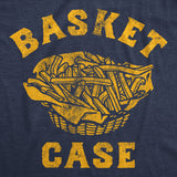 Mens Funny T Shirts Basket Case Sarcastic Frech Fries Graphic Tee for Men