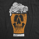 Womens Funny T Shirts Beer Glass Skull Drinking Graphic Tee For Ladies