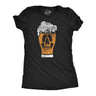 Womens Funny T Shirts Beer Glass Skull Drinking Graphic Tee For Ladies