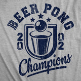 Mens Funny T Shirts Beer Pong Champions Sarcastic Drinking Tee For Men