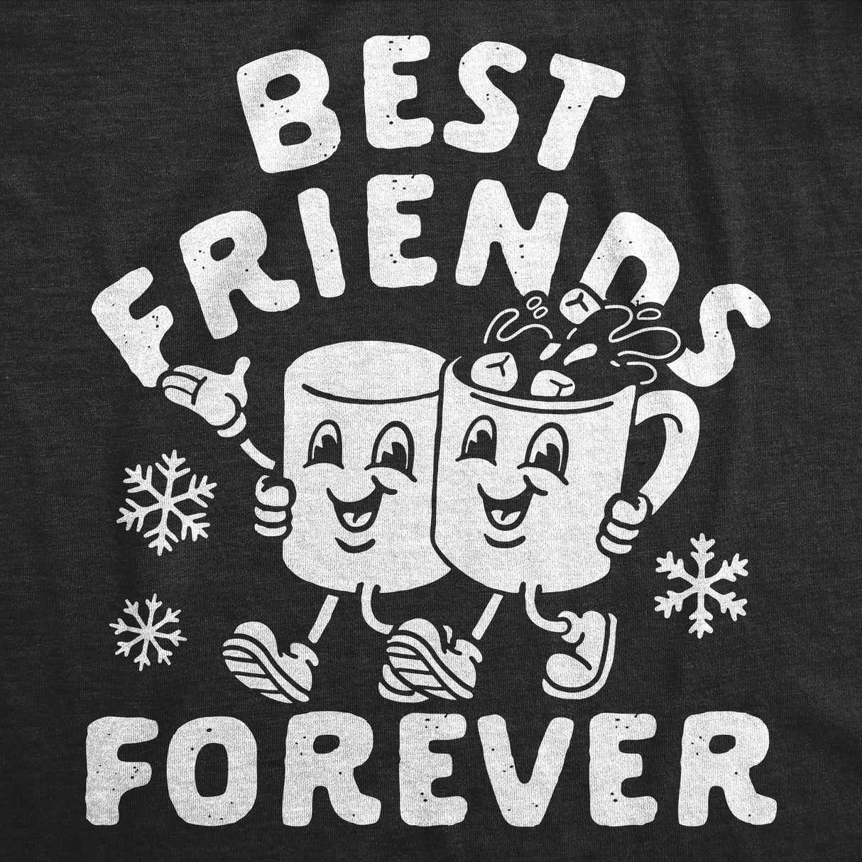 Womens Funny T Shirts Best Friends Forever Marshmallow Hot Chocolate Sarcastic Tee For Ladies