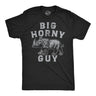 Mens Big Horny Guy T Shirt Funny Rhino Horn Adult Sex Joke Tee for Guys