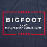 Mens Bigfoot 2024 Funny T Shirts Sarcastic Sasquatch Graphic Tee For Men