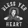 Womens Bless Yer Heart Funny T Shirt Sarcastic Southern Bell Graphic Tee For Ladies