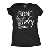 Womens Funny T Shirts Bone Dry Sarcastic Halloween Drinking Graphic Tee For Ladies