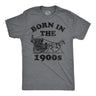 Mens Funny T Shirts Born In The 1900s Sarcastic Graphic Tee for Men