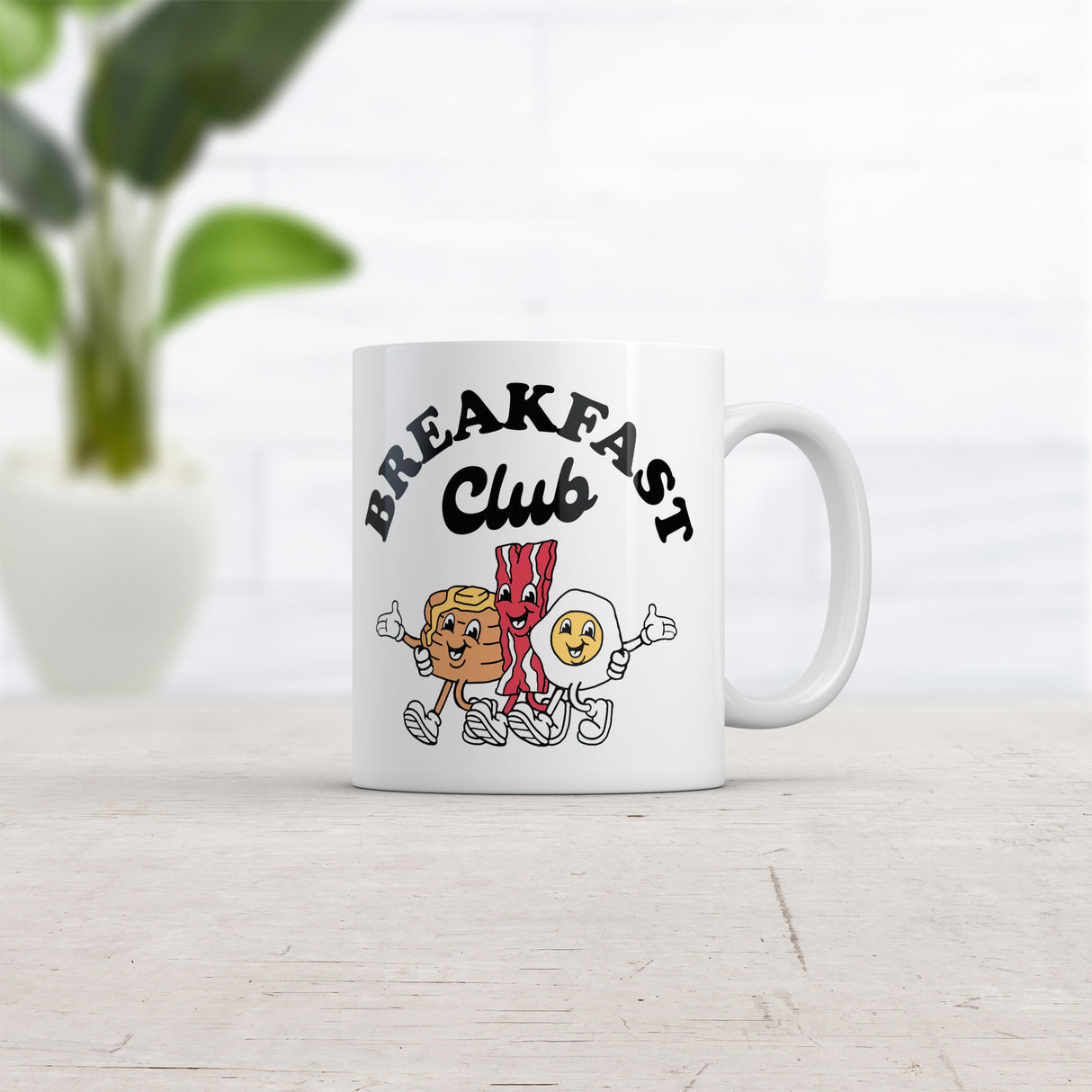 Breakfast Club Mug Funny Eggs Bacon Graphic Novelty Coffee Cup-11oz