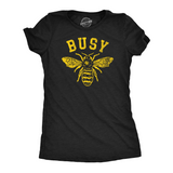 Womens Funny T Shirts Busy Bee Sarcastic Bumble Bee Grpahic Tee For Ladies