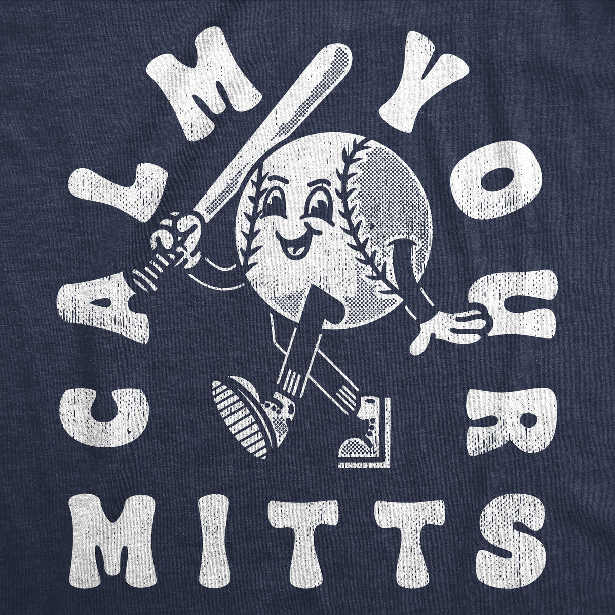 Womens Funny T Shirts Calm Your Mitts Sarcastic Baseball Softball Graphic Tee For Ladies