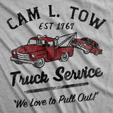 Cam L Tow Truck Service Unisex Hoodie Funny Sarcastic Adult Joke Hooded Sweatshirt