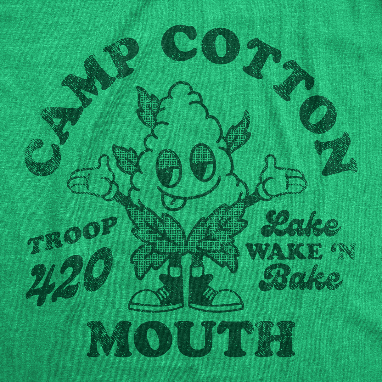 Womens Funny T Shirts Camp Cotton Mouth Sarcastic 420 Graphic Tee For Ladies