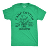 Mens Funny T Shirts Camp Cotton Mouth Sarcastic 420 Graphic Tee For Men