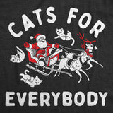 Womens Funny T Shirts Cats for Everybody Sarcastic Christmas Kitten Graphic Tee for Ladies