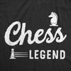 Mens Chess Legend Funny T Shirt Sarcastic Graphic Tee For Men