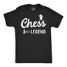 Mens Chess Legend Funny T Shirt Sarcastic Graphic Tee For Men