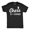 Mens Chess Legend Funny T Shirt Sarcastic Graphic Tee For Men