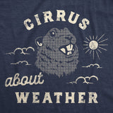 Mens Cirrus About Weather T Shirt Funny Ground Hogs Day Cloudy Shadow Joke Tee For Guys