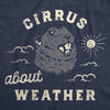 Mens Cirrus About Weather T Shirt Funny Ground Hogs Day Cloudy Shadow Joke Tee For Guys