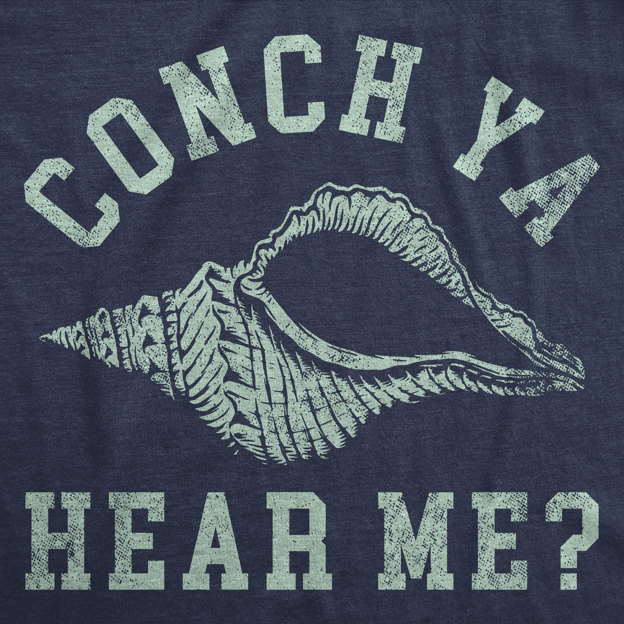 Womens Funny T Shirts Conch Ya Hear Me Sarcastic Beach Graphic Tee For Ladies
