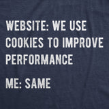 Mens Funny T Shirts Website We Use Cookies To Improve Performance Sarcastic Tee For Men