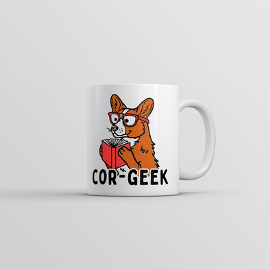 Cor Geek Mug Funny Sarcastic Corgi Graphic Novelty Coffee Cup-11oz