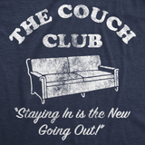 Mens Funny T Shirts The Couch Club Sarcastic Lazy Sofa Graphic Tee for Men