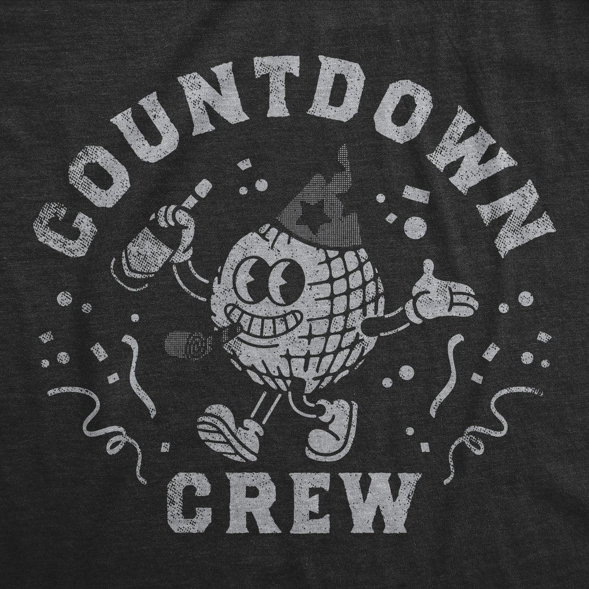 Womens Funny T Shirts Countdown Crew Sarcastic New Years Eve Graphic Novelty Tee For Ladies