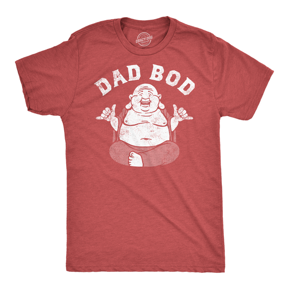 Mens Funny T Shirts Dad Bod Buddha Sarcastic Graphic Novelty Tee For Men